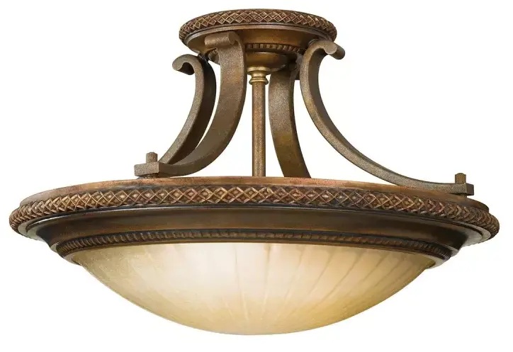 Elstead Lighting Kelham Hall Deckenlampe 2x60 W gold-braun FE-KELHAM-HALL-SF