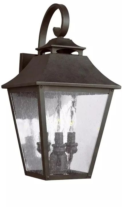 Elstead Lighting Galena Außenwandleuchte 3x40 W braun FE-GALENA2-L-SBL