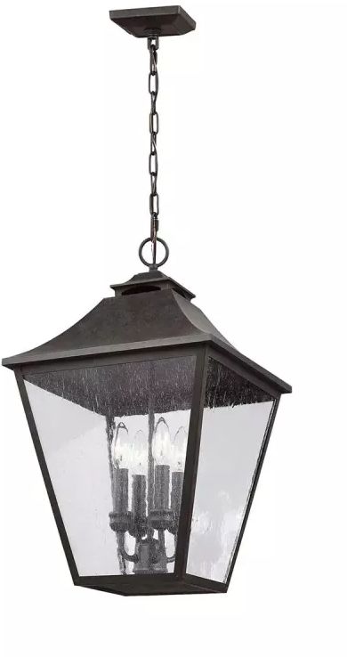 Elstead Lighting Galena Hängelampe für den Außenbereich 4x40 W braun FE-GALENA8-XL-SBL