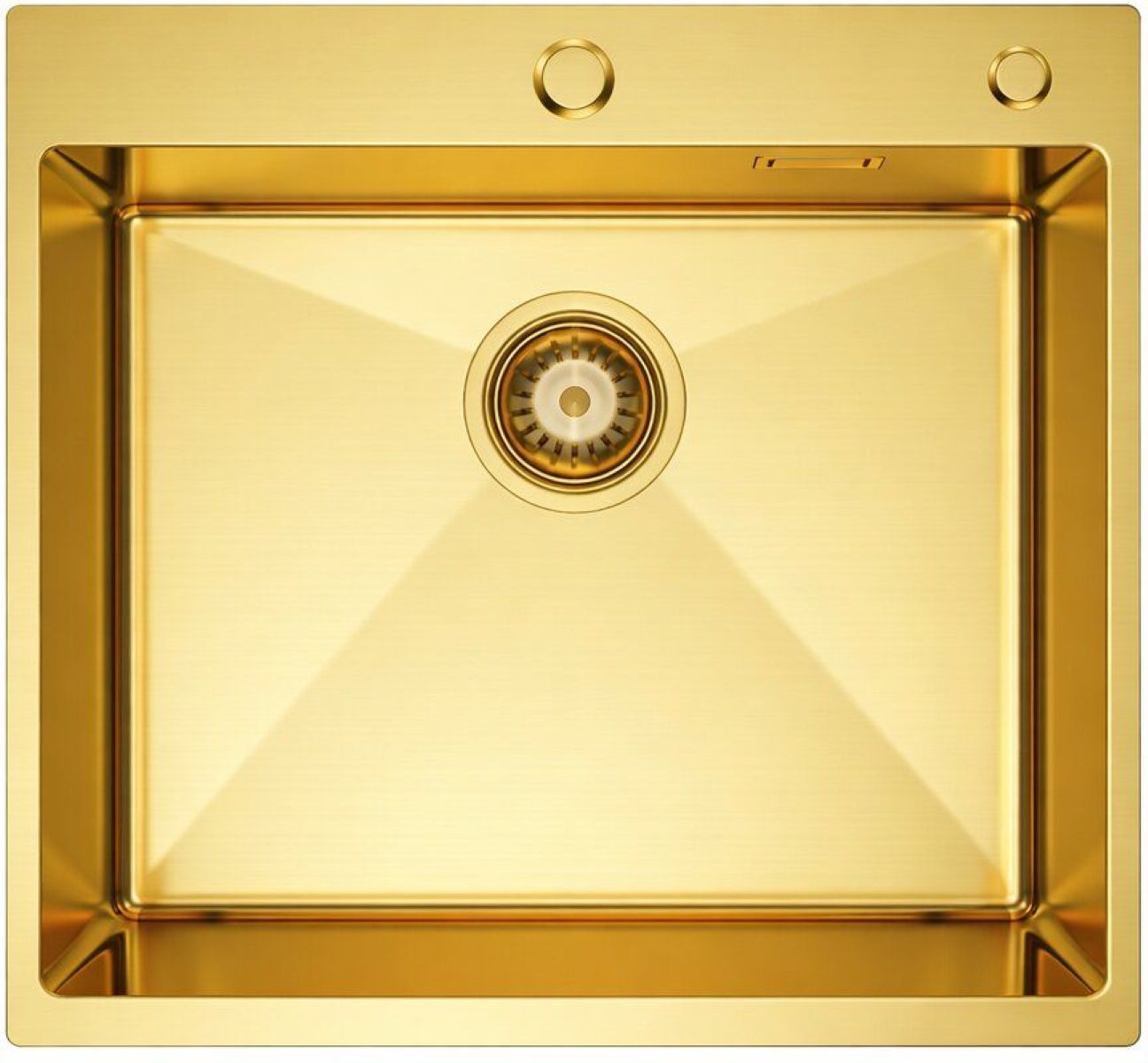 Ruvetti Masivo Edelstahlspüle 50x50 cm gold 5002M_PVD_GOLD50_W
