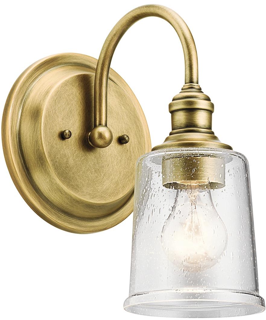 Elstead Lighting Waverly Wandleuchte 1x60 W messing KL-WAVERLY1-NBR