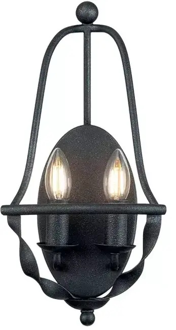 Elstead Lighting Bradbury Wandleuchte 2x40 W QZ-BRADBURY2-GK