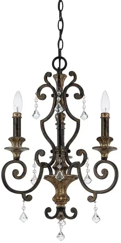 Elstead Lighting Marquette Pendelleuchte 3x60 W braun QZ-MARQUETTE3