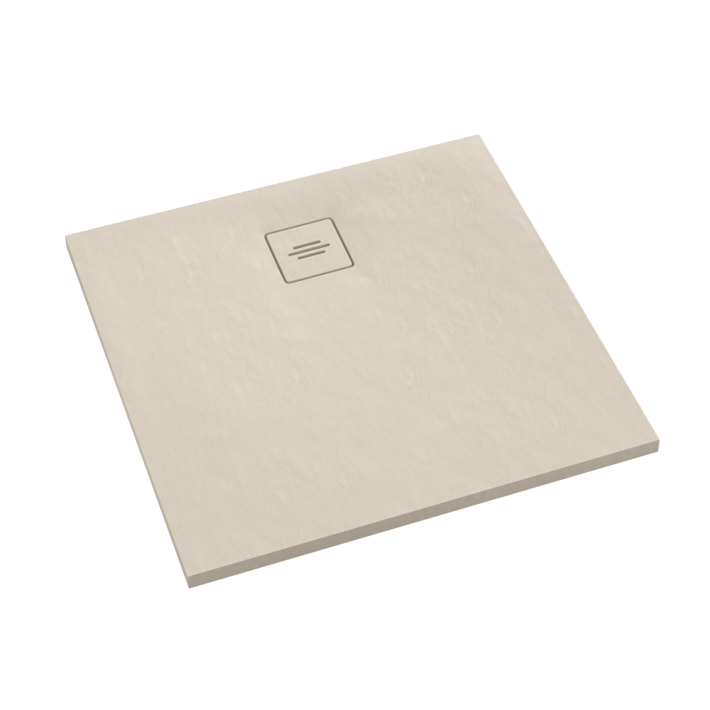 Schedline Protos Cashmere Stone Rechteckige Duschwanne 90x90 cm beige 3SP.P2K-9090/PK/ST-M1/PK/ST