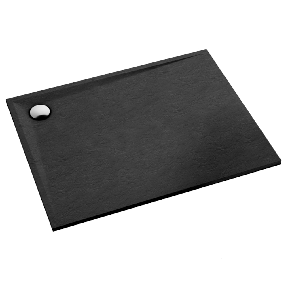 Schedline Libra Black Stone Rechteckige Duschwanne 120x80 cm schwarz 3SP.L1P-80120/C/ST