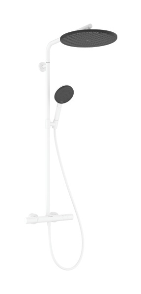 Hansgrohe Raindance Alive S Duschset Wandmontage mit Thermostat mit Kopfbrause weiß 24594700