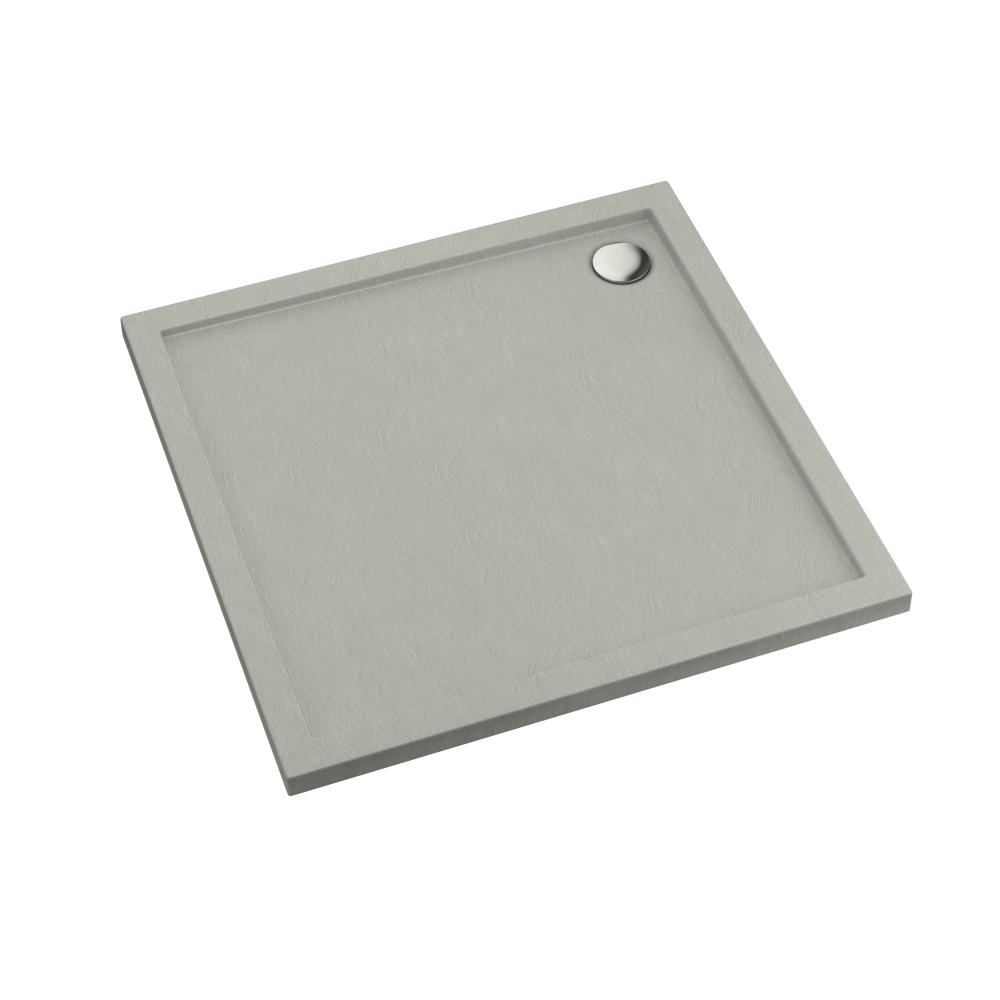 Schedline Sharper Cement Stone Quadratische Duschwanne 80x80 cm zement 3S.S1K-8080/CT/ST