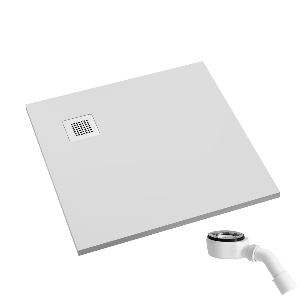 Schedpol Kalait Smooth White Quadratische Duschwanne 90x90 cm weiß 3.3101-M2