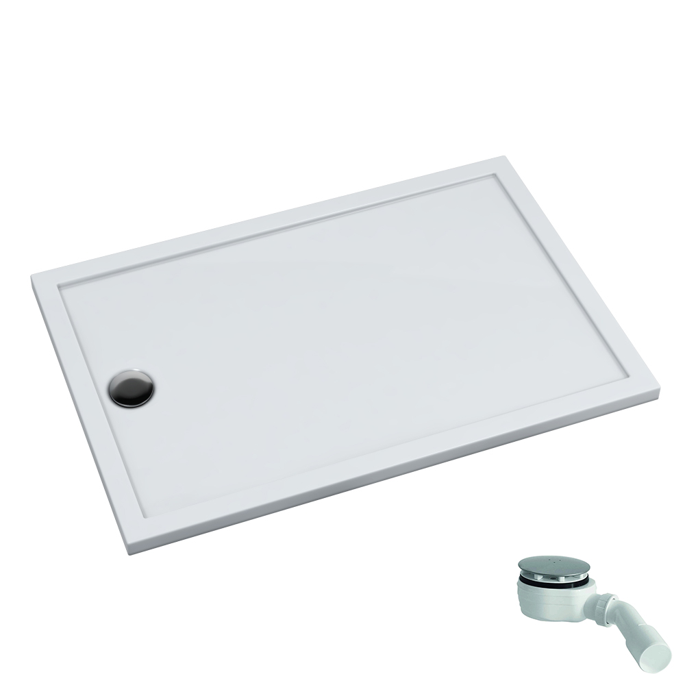 Schedpol Caspar New Rechteckige Duschwanne 120x70 cm weiß 3.2866