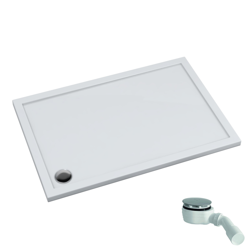 Schedpol Caspar New Rechteckige Duschwanne 120x100 cm weiß 3.2355