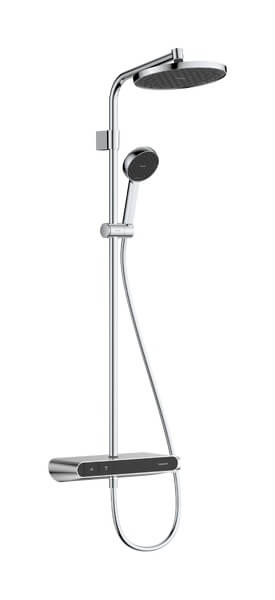 Hansgrohe Activera S Duschset Wandmontage mit Thermostat mit Kopfbrause chrom 28639000