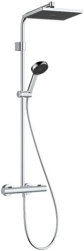 Hansgrohe Activera Q Duschset Wandmontage mit Thermostat mit Kopfbrause chrom 28749000