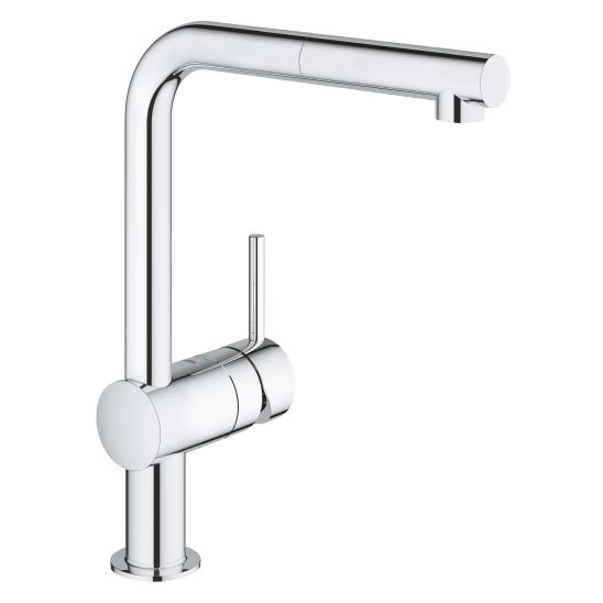 Set Küchenarmatur Grohe Minta 32168000, Tektonit-Waschbecken Franke Orion 114.0286.441