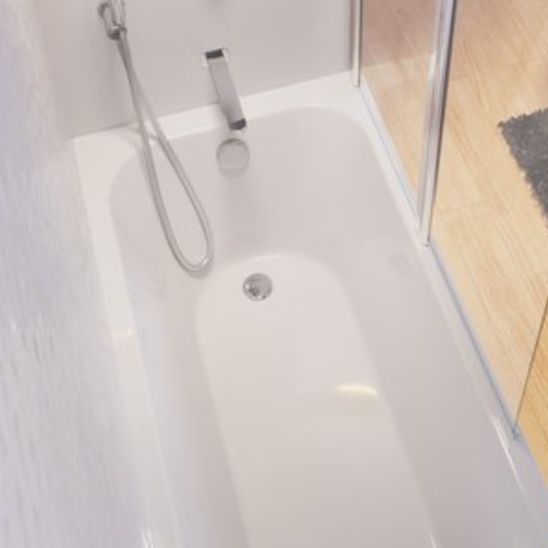 Set Rechteckige Badewanne Ravak Chrome C731000000, Badewannensiphon Ravak X01305, GPX2240015