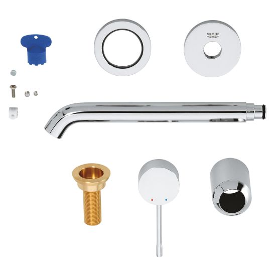 Set Waschtischarmatur Grohe Essence New 19967001, Unterputz-Grundkörper Grohe Eurostyle 23571000