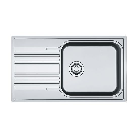 Set Stahlspüle Franke Smart 101.0368.324, Küchenarmatur Oltens Borga 35207100