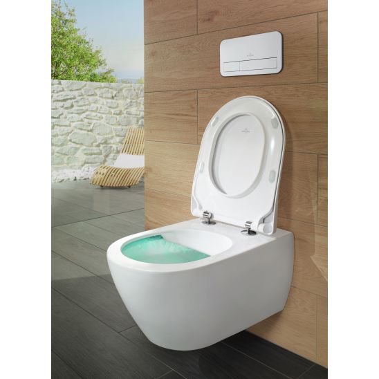 Zestaw Villeroy & Boch Subway 2.0 Combi-Pack stelaż podtynkowy miska WC wisząca z deską i przycisk biały ( 92242700, 5614R2R1, 92249068)