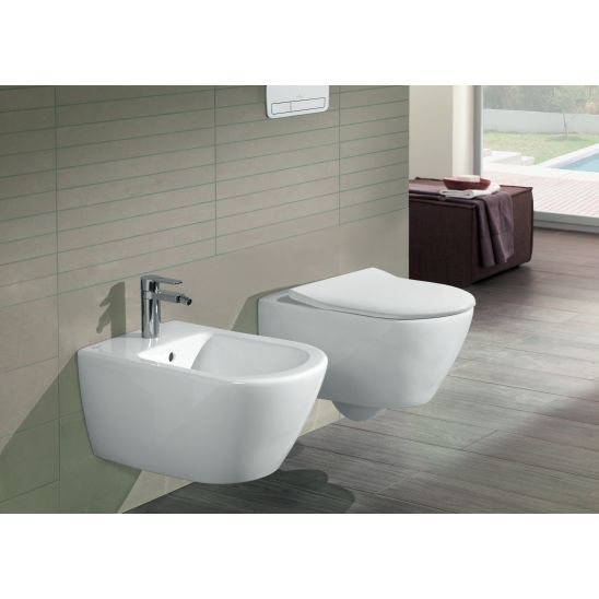 Zestaw Villeroy & Boch Subway 2.0 Combi-Pack stelaż podtynkowy miska WC wisząca z deską i przycisk biały ( 92242700, 5614R2R1, 92249068)