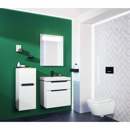 Zestaw Villeroy & Boch Subway 2.0 Combi-Pack stelaż podtynkowy miska WC wisząca z deską i przycisk biały ( 92242700, 5614R2R1, 92249068)