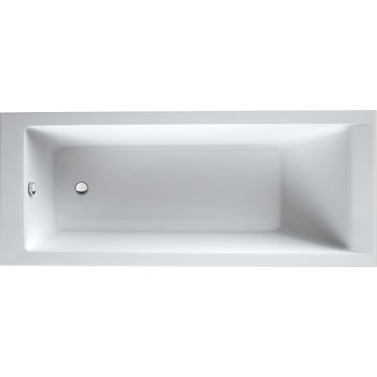 Set Rechteckige Badewanne Oltens Langfoss 10002000, Badewannensiphon Oltens Fusa 03002100