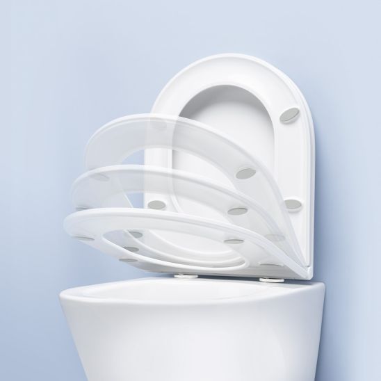 Set WC-Becken Oltens Jog 42501000, Unterputzrahmen Tece Base 9400407, 45102000, 9.240.400