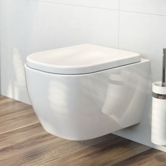 Set WC-Becken Oltens Vernal 42002000, Unterputzrahmen Tece Base 9400407, 45104000, 9.240.401