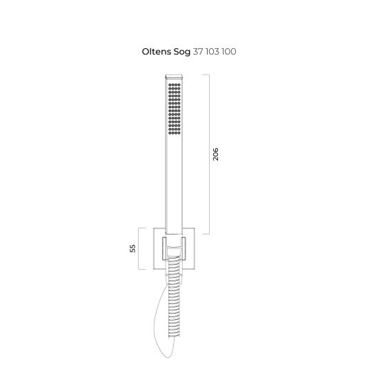 Set Badewannen- und Duscharmatur Oltens Onega 34602100, Kopfbrause Oltens Vindel 37001100, 39401100, 39303100, 37103100, 37200100