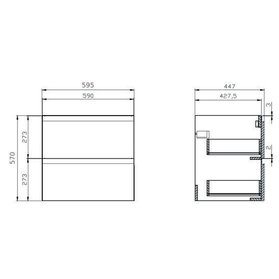 Set Badschrank Cersanit Moduo S929-010, Waschbecken Cersanit Moduo K116-050, S590-030, K116-018, K116-020, S590-023