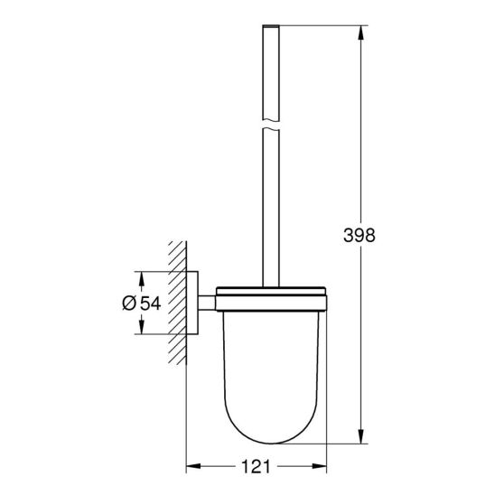 Set Betätigungsplatte Grohe Skate 38732GL0, Toilettenbürstengarnitur Grohe Essentials 40374GL1, 40689GL1, 40364GL1