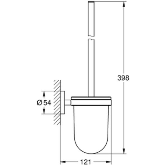 Set Betätigungsplatte Grohe Skate 38732AL0, Toilettenbürstengarnitur Grohe Essentials 40374AL1, 40367AL1, 40369AL1, 40365AL1, 40394AL1, 40364AL1