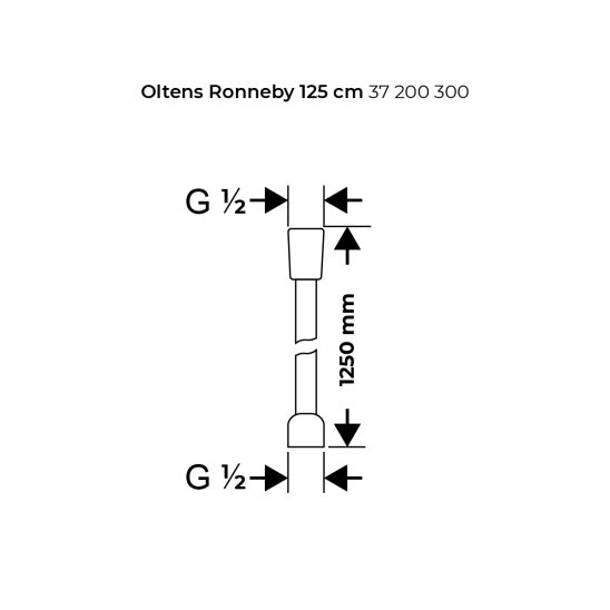 Set Badewannen- und Duscharmatur Oltens Onega 34602300, Kopfbrause Oltens Atran 37005300, 39401300, 39303300, 37103300, 37200300