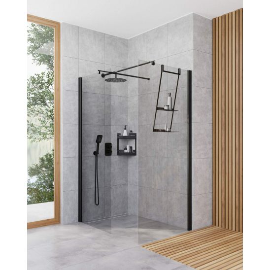 Set Duschtüren Deante Kerria Plus KTSXN43P, Walk-In Duschwand Deante Kerria Plus KTS_N38P