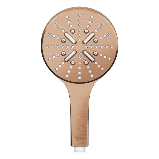 Set Kopfbrause mit Brausearm Grohe Rainshower 26066DL0, Badewannen- und Duscharmatur Grohe Essence 24058DL1, 26574DL0, 26658DL0, 28388DA1