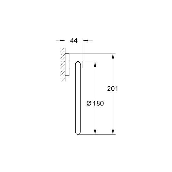Set Toilettenbürstengarnitur Grohe Essentials 40374DL1, Toilettenpapierhalter Grohe Essentials 40367DL1, 40369DL1, 40365DL1, 40394DL1, 40364DL1