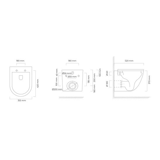 Set Unterputzrahmen Tece Base 9400407, WC-Becken Oltens Hamnes 42013000, 9240407, 45100000