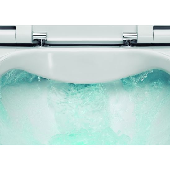 Set WC-Set mit Sitz Roca Meridian-N Compacto A34H242000, Unterputzrahmen Roca Duplo One A890070020, A890189206, A890063000