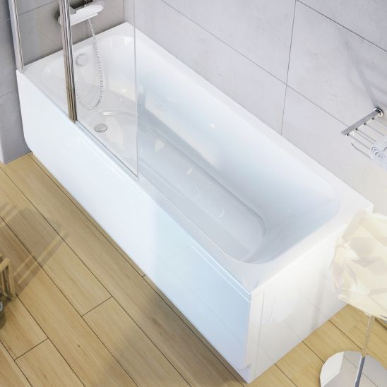 Set Rechteckige Badewanne Ravak Chrome C741300000, Badewannensiphon Ravak X01377, GPX2240016