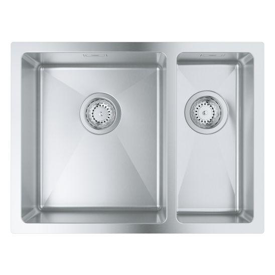 Set Stahlspüle Grohe K700 31577SD1, Küchenarmatur Oltens Litla 35204100