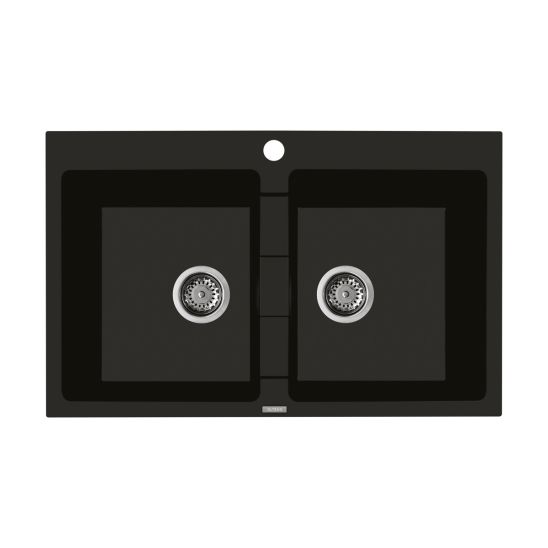 Set Granitspüle Oltens Gravan 72400300, Küchenarmatur Oltens Litla 35204300