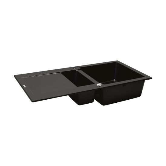 Set Granitspüle Oltens Gravan 72300300, Küchenarmatur Oltens Lista 35202100