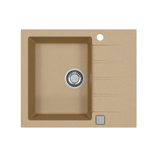 Set Granitspüle Alveus Cadit 1132019, Küchenarmatur Alveus Delos 1129020
