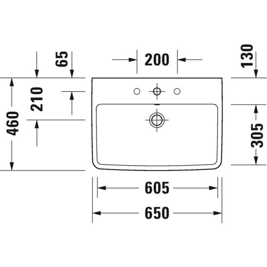 Set Unterschrank Duravit No. 1 N14282049490000, Waschbecken Duravit No. 1 23756500002
