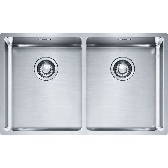 Set Küchenarmatur Franke Vital Semi-Pro 120.0621.313, Stahlspüle Franke Box 127.0370.188
