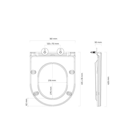 Set Unterputzrahmen Tece Base 9400407, WC-Becken Oltens Hamnes 42019000, 9.240.401, 45111000