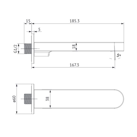 Satz badewannen- und Duscharmatur Cersanit Inverto S951-313, duschset Cersanit Inverto S951-708, S951-556