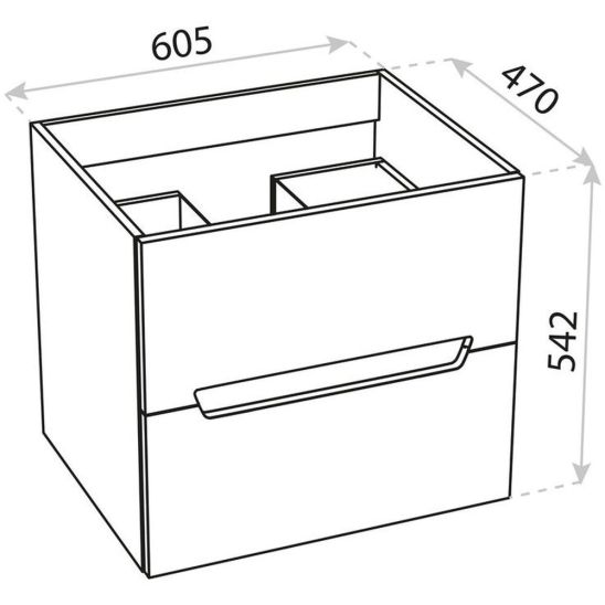 Set Badschrank LaVita Kansas 5900378314325, Waschbecken LaVita Kansas 5908211416168