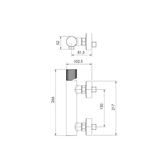 Set Duscharmatur Ksuro 02 12002010, Handbrause Ksuro 02 One Click 16004010, 37200100, 19001010