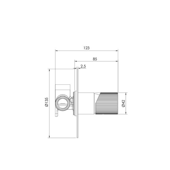 Set Duscharmatur Ksuro 02 12001030, Handbrause Ksuro One Click 16003030, 19002030, 37200300