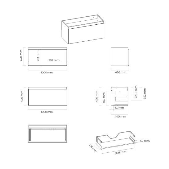 Set Badschrank Oltens Vernal 60001300, Badschrank Oltens Vernal 60015300, 63009300