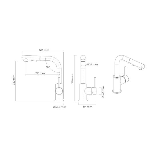 Set Stahlspüle Grohe K700 31577SD1, Küchenarmatur Oltens Myvat 35205300